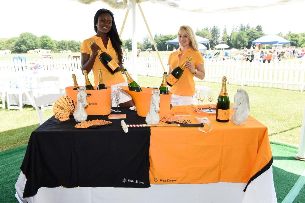 The Veuve Clicquot team was ready with plenty of bubbly