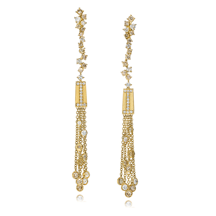 Ivanka Trump Diamond Tassel Earrings | Serendipity