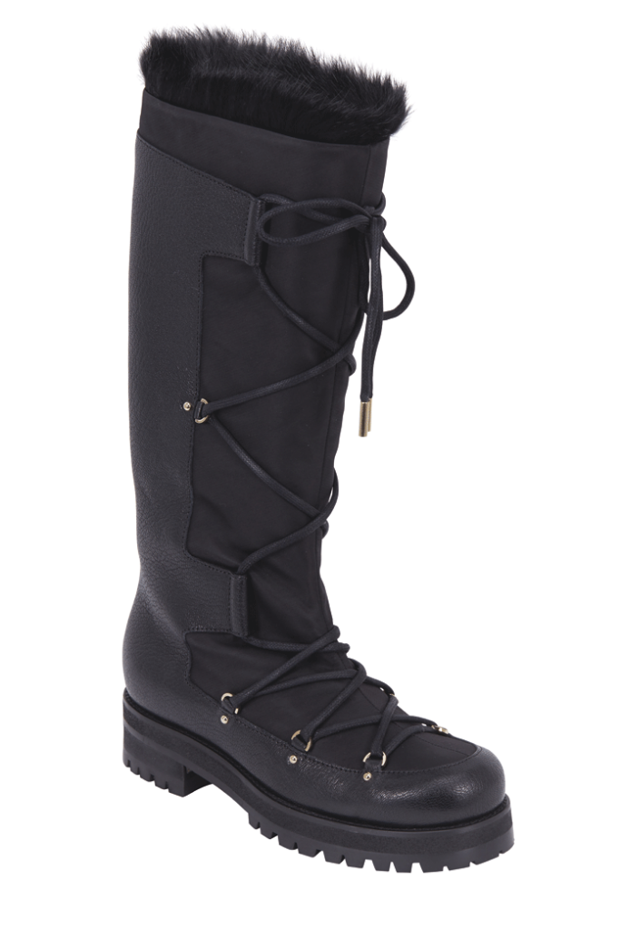 Jimmy Choo fur-lined lace-up boots