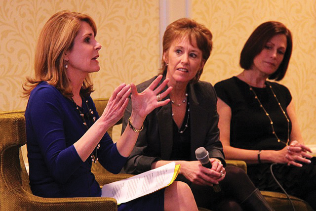 Rebecca Surran, Mary Abbazia and Judy Goss at last year’s Women Empowering Women event