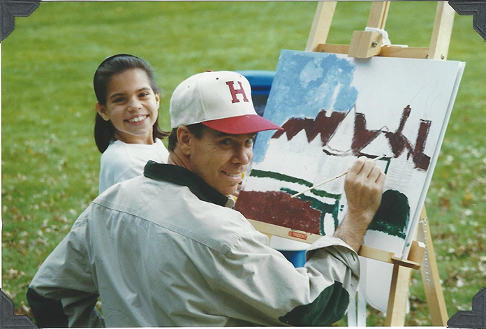 ally-hilfiger-painting-with-father-tommy-hilfger