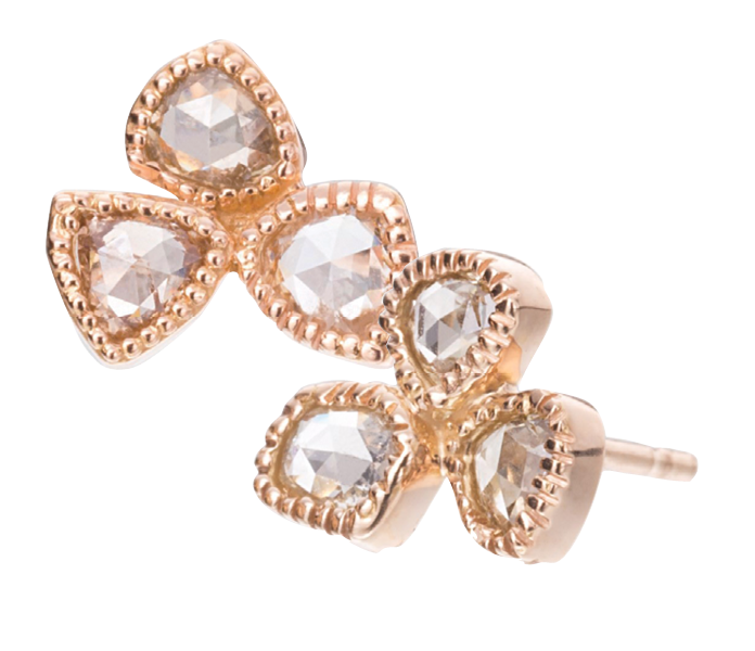 lauren-k-rose-cut-champagne-diamond-cluster-stud-earrings