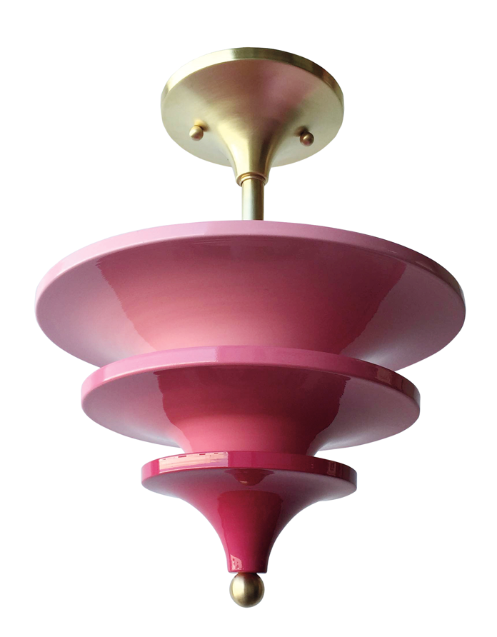 hot pink coleen and company stella light fixture