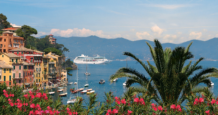 The Oceania fleet offers culinary tours to a number of European ports, including Portofino, Italy. 