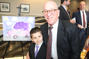 Ben Silverberg (Boy of the Year) with his Grandpa and Bob Goldberg