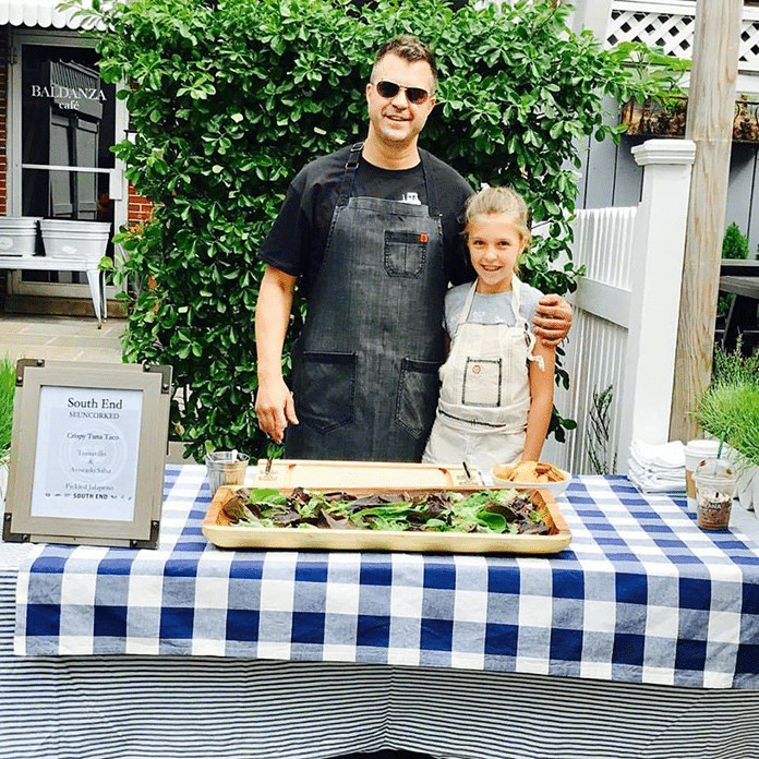 Chef Nick Martschenko of South End and daughter Anna