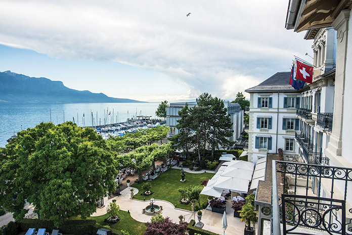 The Grand Hotel du Lac is known for the fine food and wine served at its restaurant, Les Saisons.