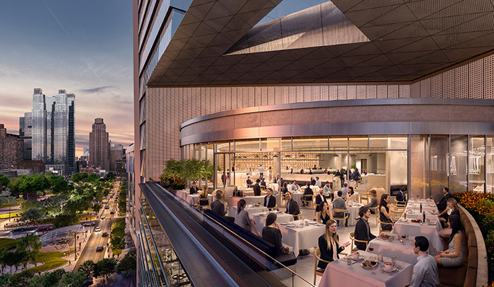 New Eats View-of-Outdoor-Terrace-at-Estiatorio-Milos,-The-Shops-&-Restaurants-at-Hudson-Yards---courtesy-of-Related-Oxford