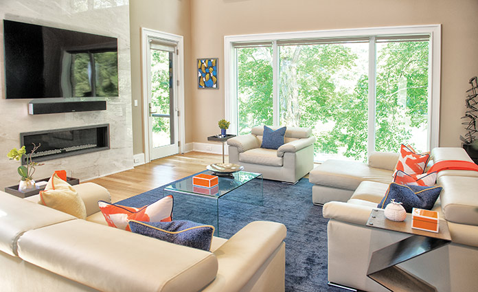 A rug is a great foundation for building a color palette, says Interior Designer Lara Michelle.
