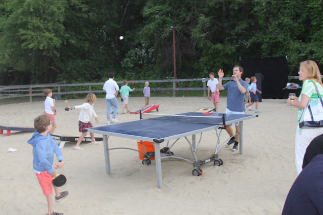 Ping pong tables at event