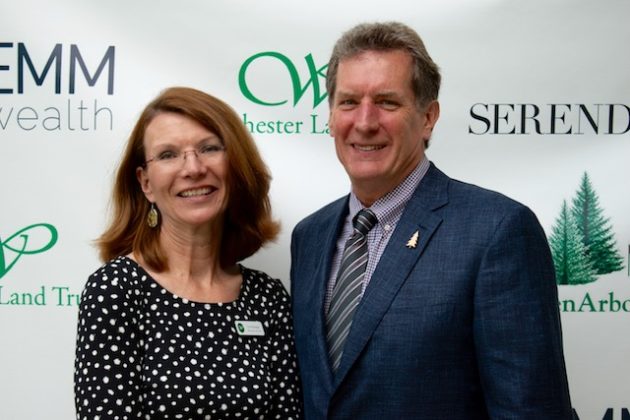 Image of President Lori Ensinger and Board Chair Bruce Churchill