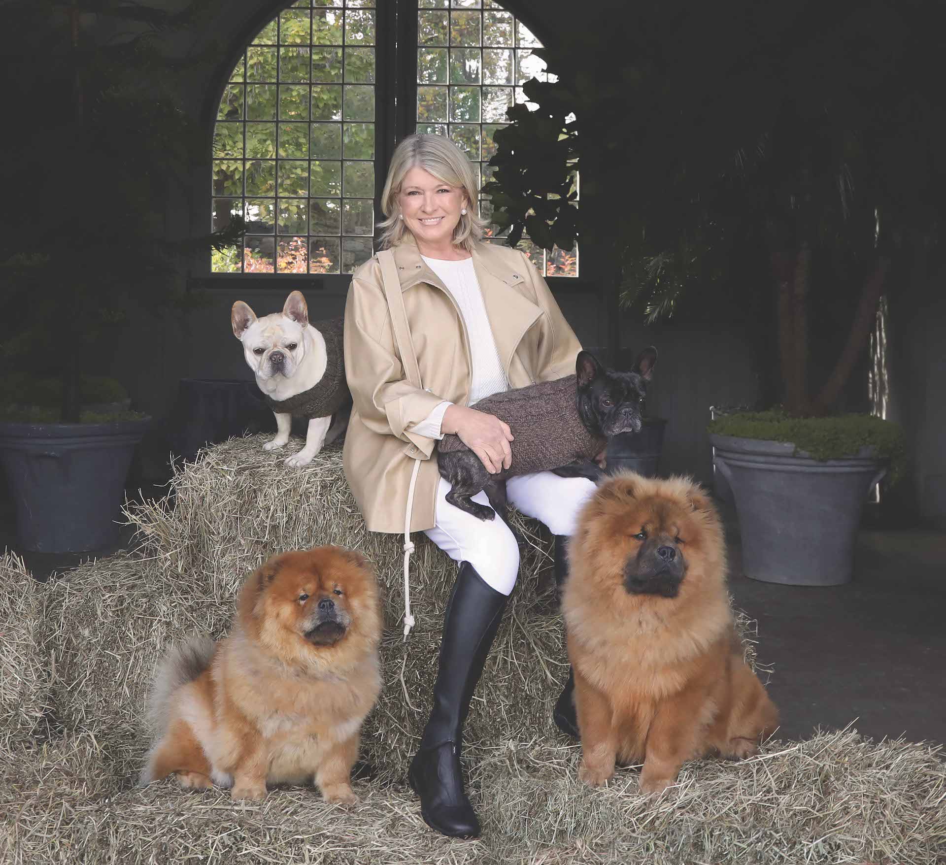 Martha Stewart with Dogs