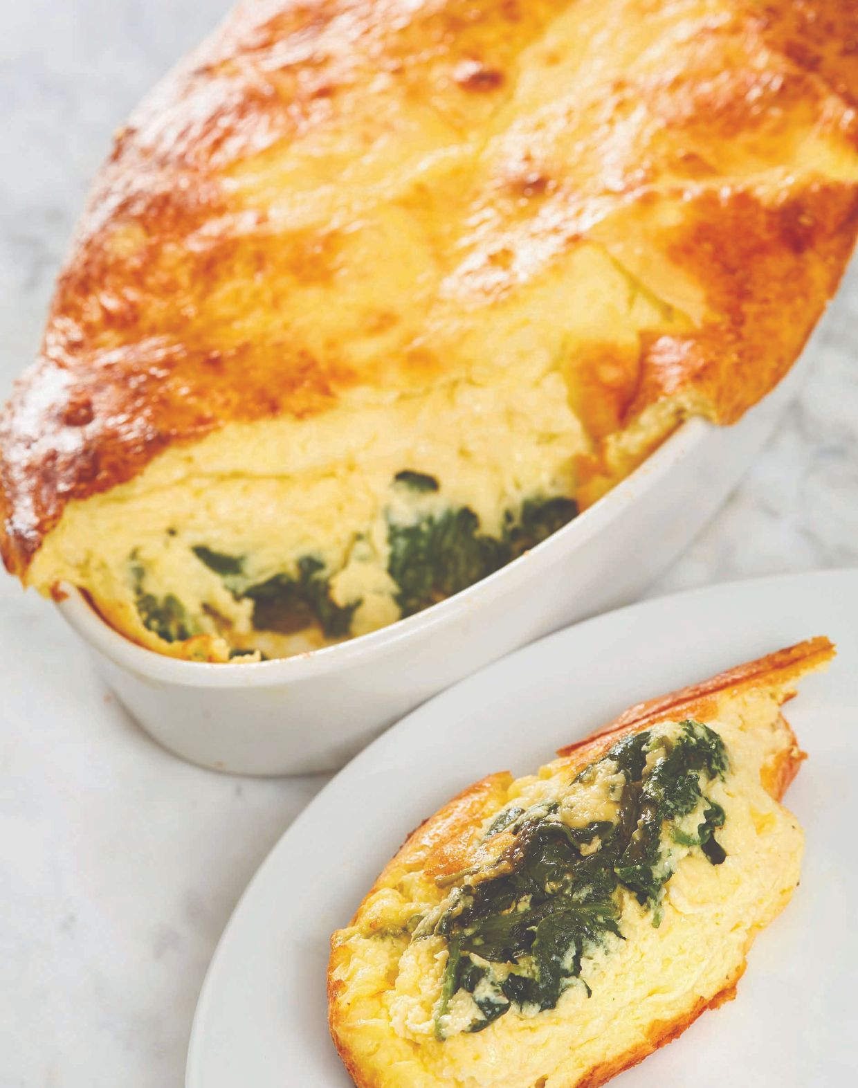 Cheese and Spinach Soufflé