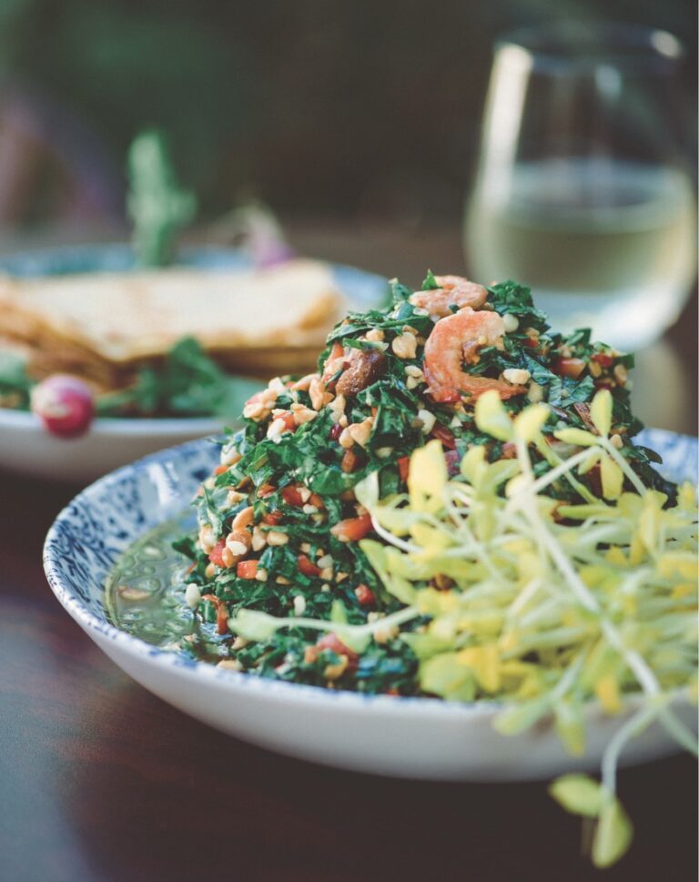 thai collard green salad