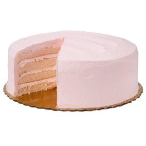 Cake with slice cutout