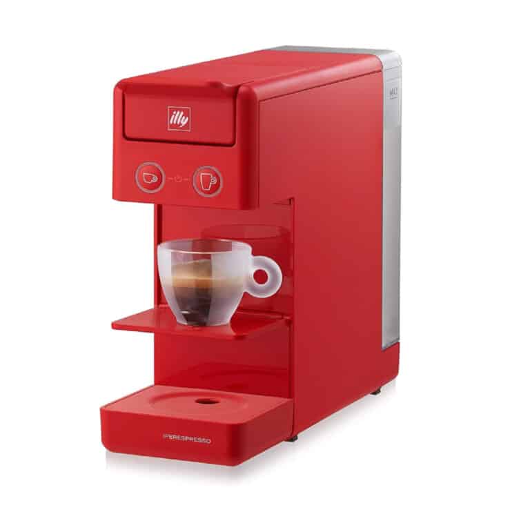Illy coffee maker red