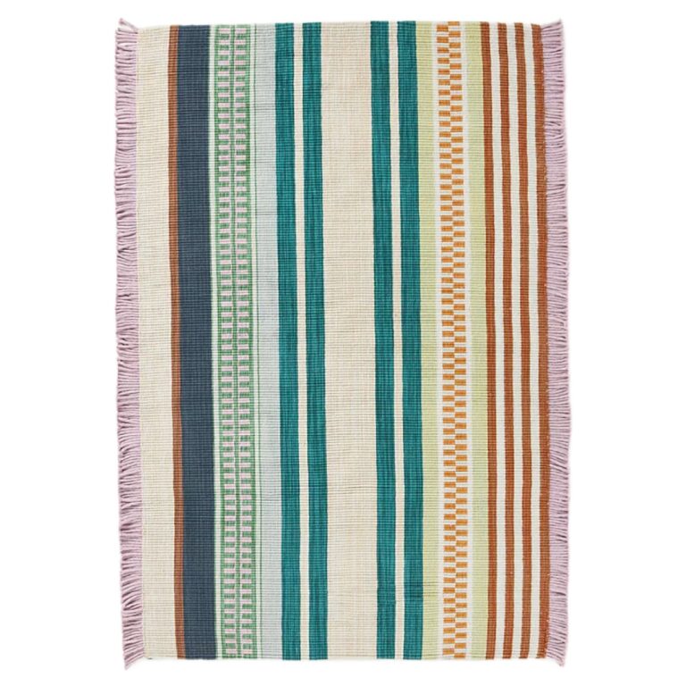 Colorful and striped rug